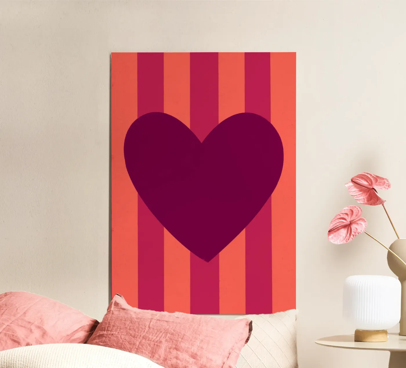 Cuore rosso scuro poster da Art House