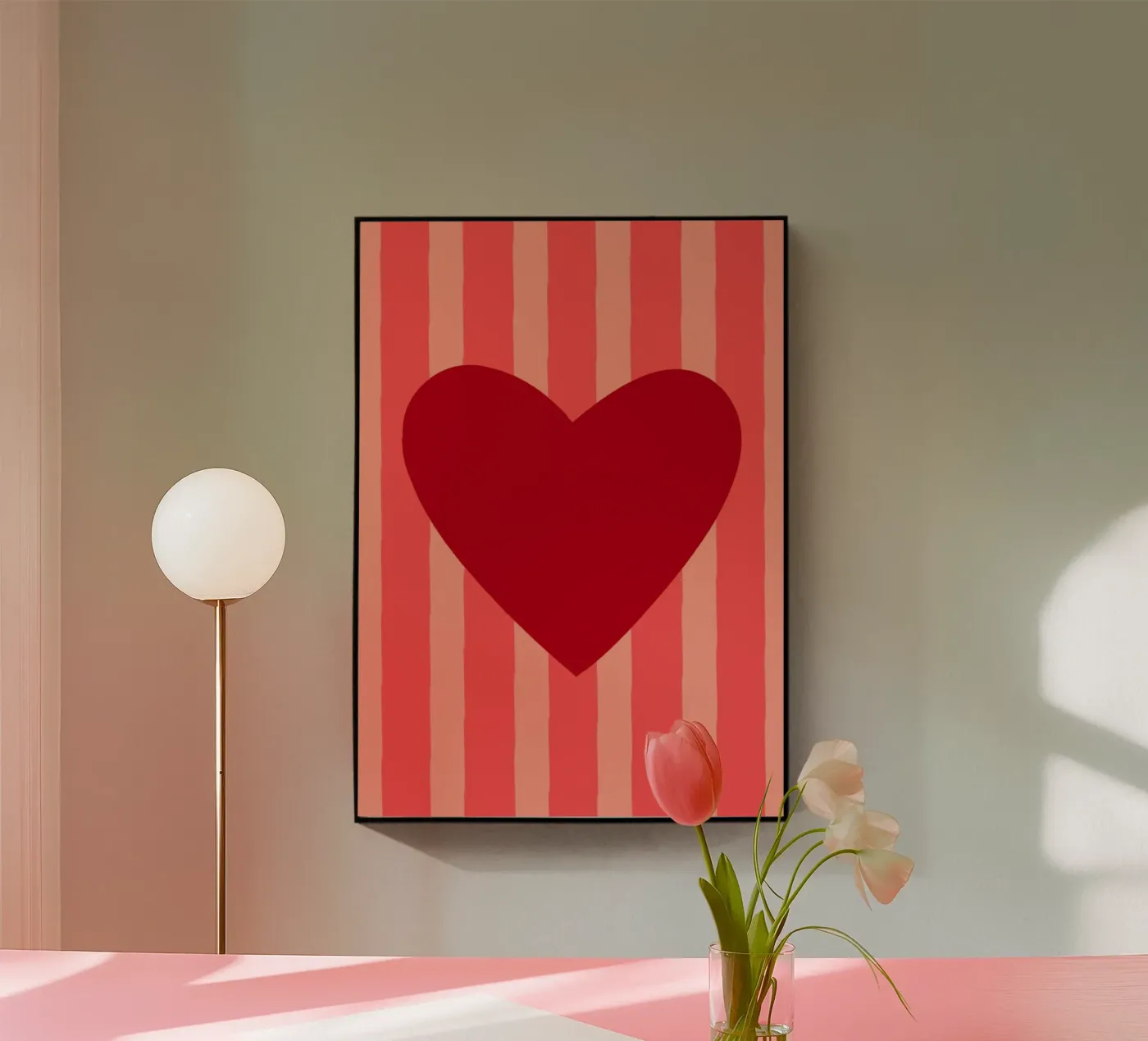 Red heart 03 Acryl-Glas von Art House