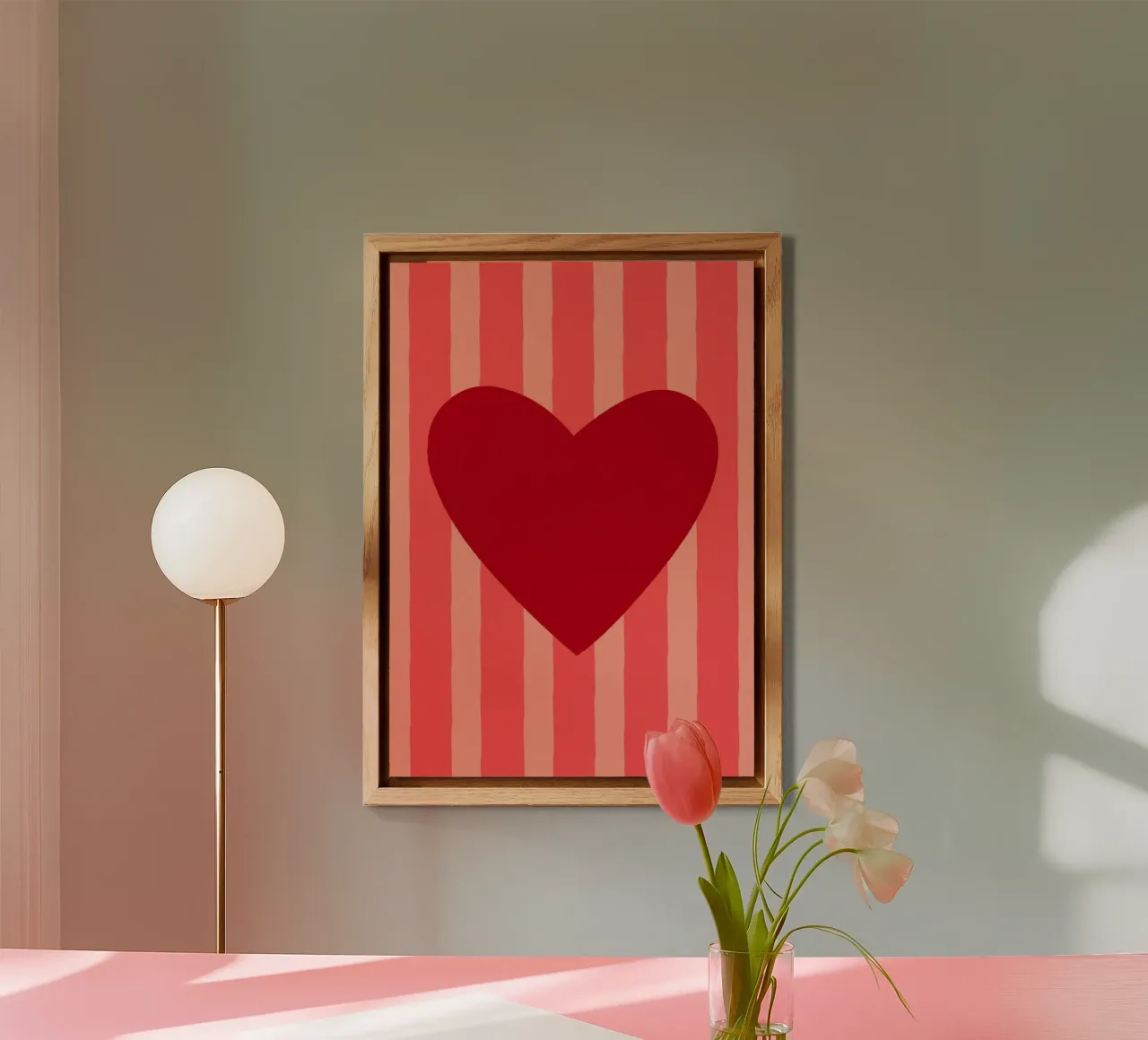 Cuore rosso 03 alluminio dibond da Art House