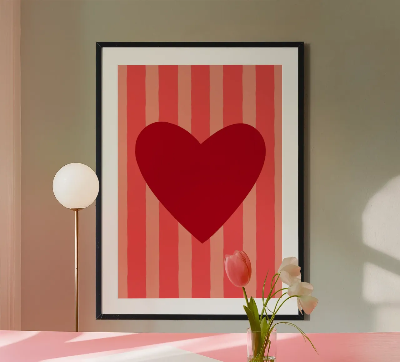 Cuore rosso 03 carta hahnemühle da Art House