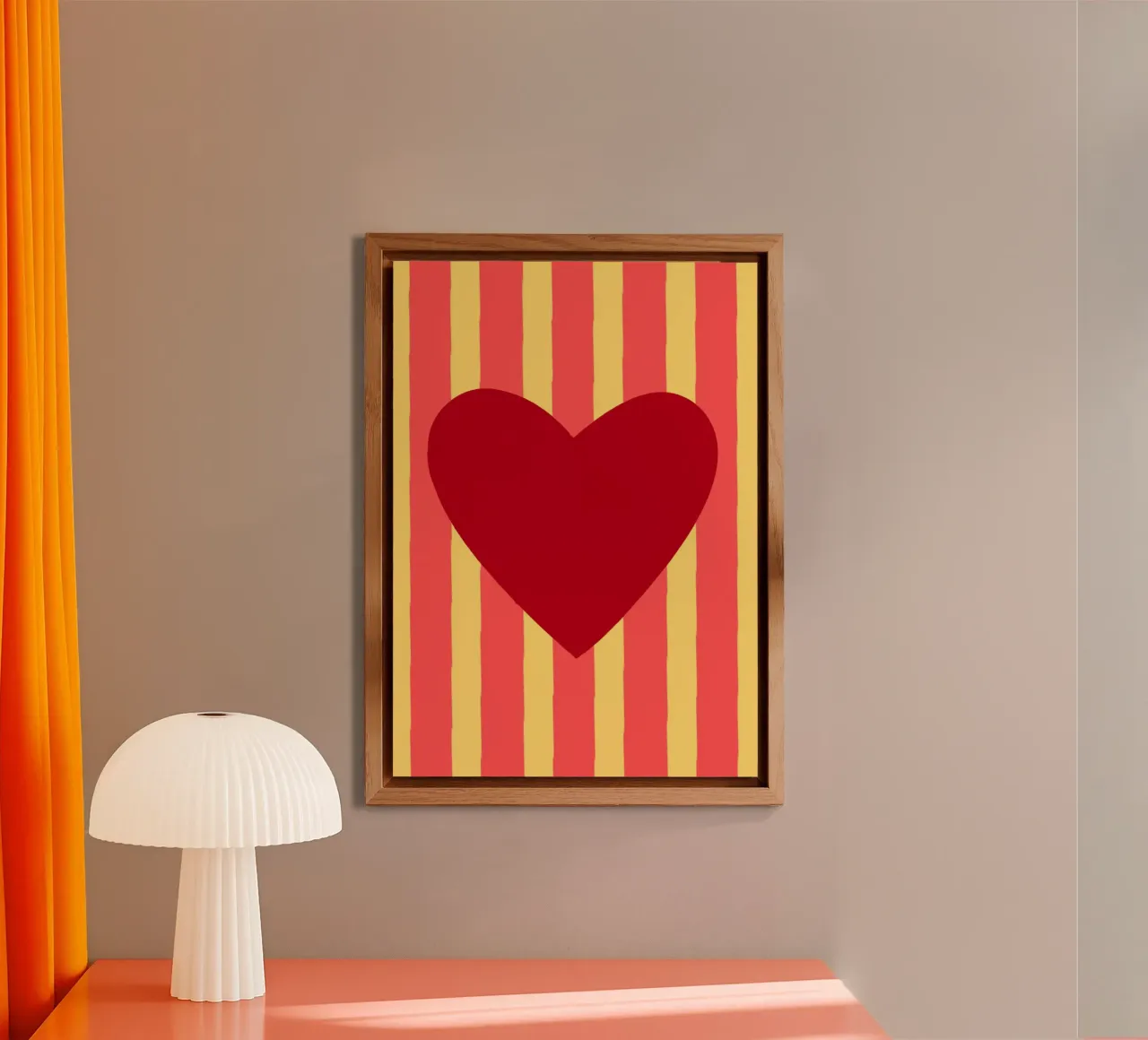 Cuore rosso 04 alluminio dibond da Art House