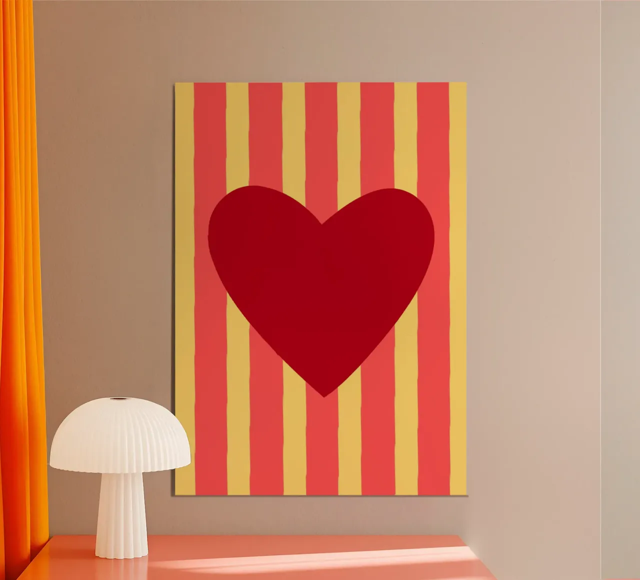 Cuore rosso 04 carta hahnemühle da Art House
