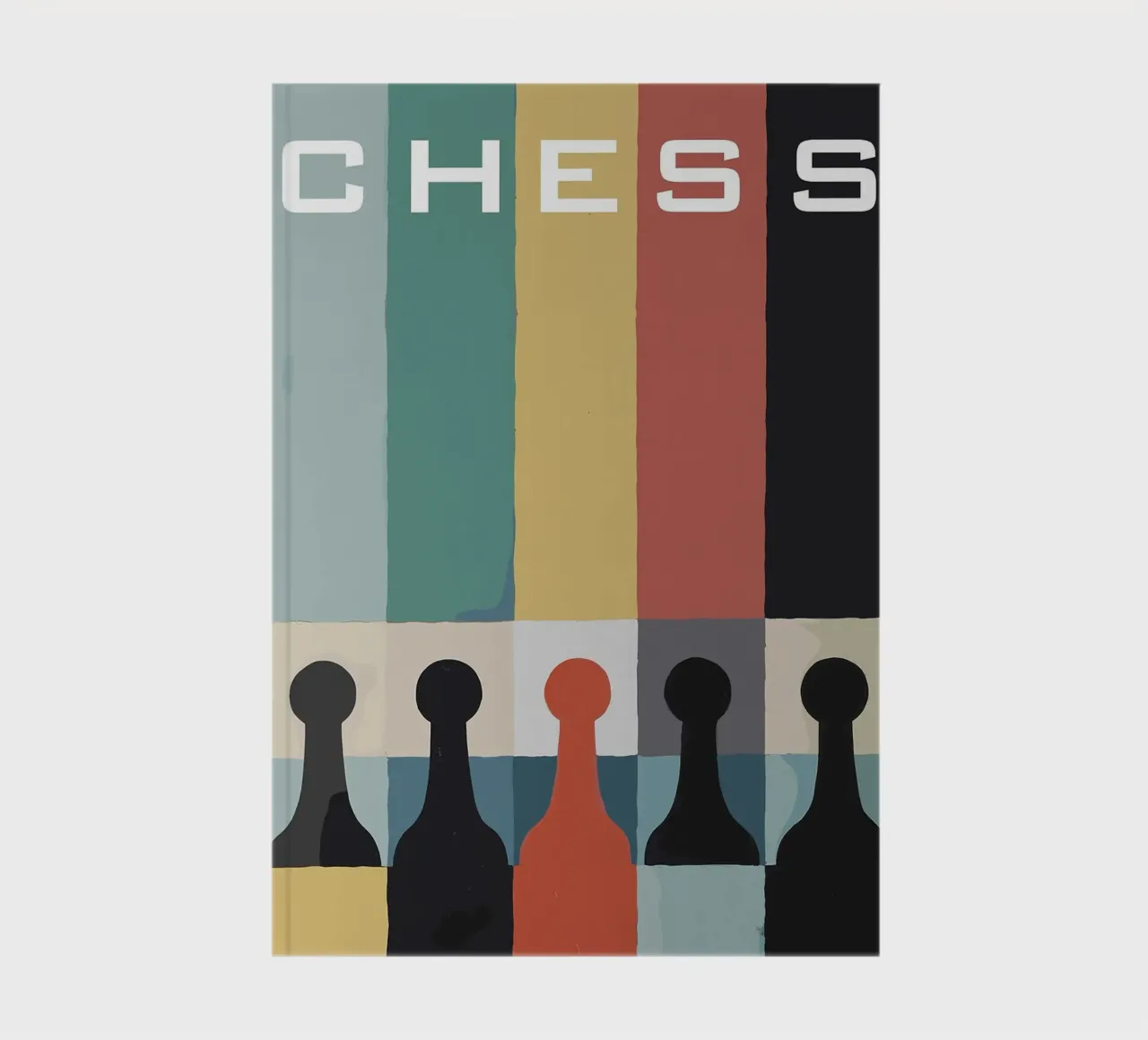 Chess Game Abstract Art notebook by HARU HARU