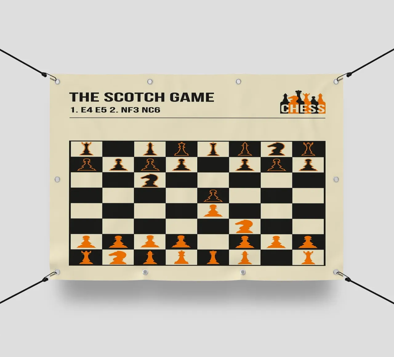 Scacchi Il gioco dello scotch telo in pvc da HARU HARU