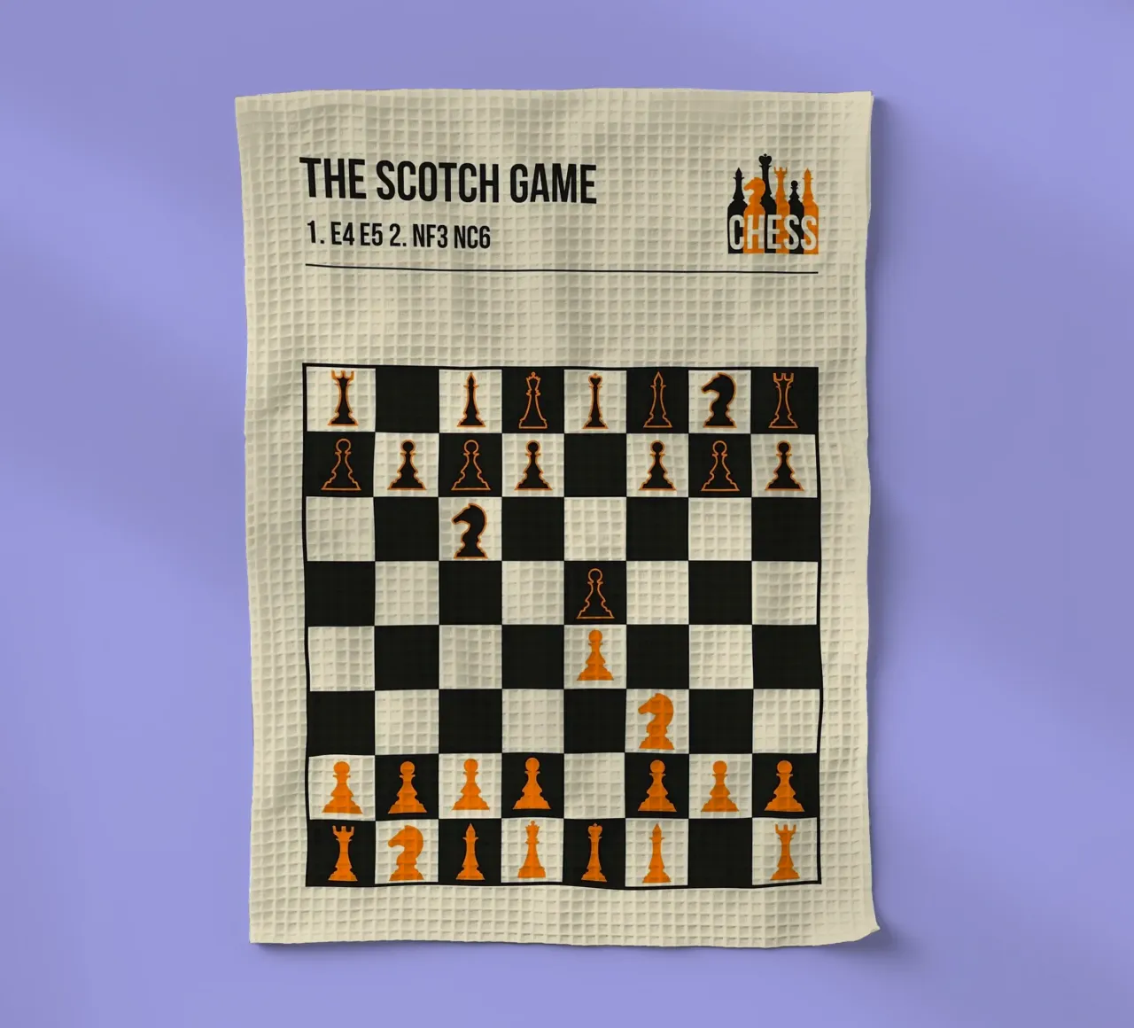 Scacchi Il gioco dello scotch canovaccio da cucina da HARU HARU