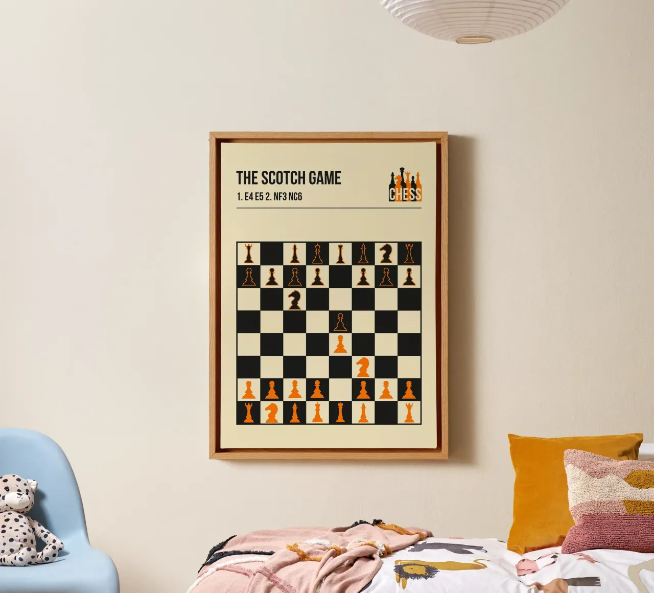 Scacchi Il gioco dello scotch tela da HARU HARU