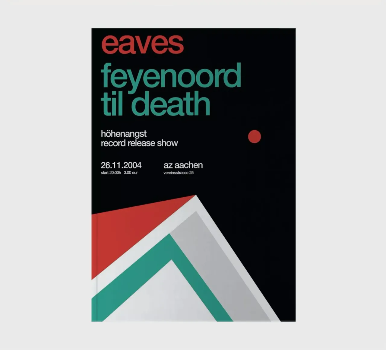 Eaves - Record Release Show notebook by Stephan Kochs