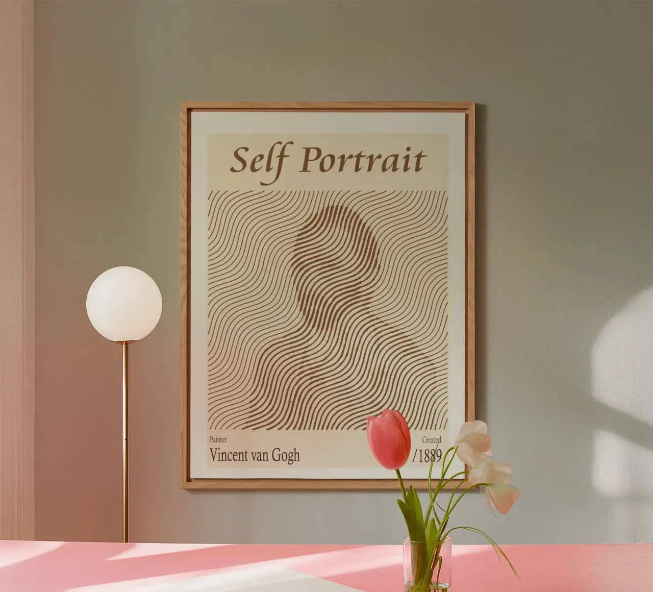 Autoritratto - Vincent van Gogh alluminio dibond da Doa Project