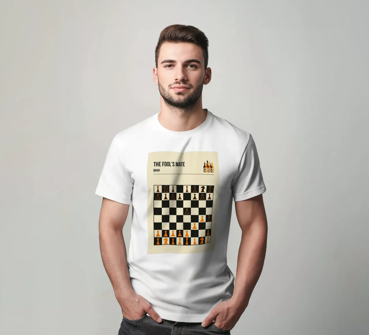 Gli scacchi del compagno dei matti t-shirt da HARU HARU