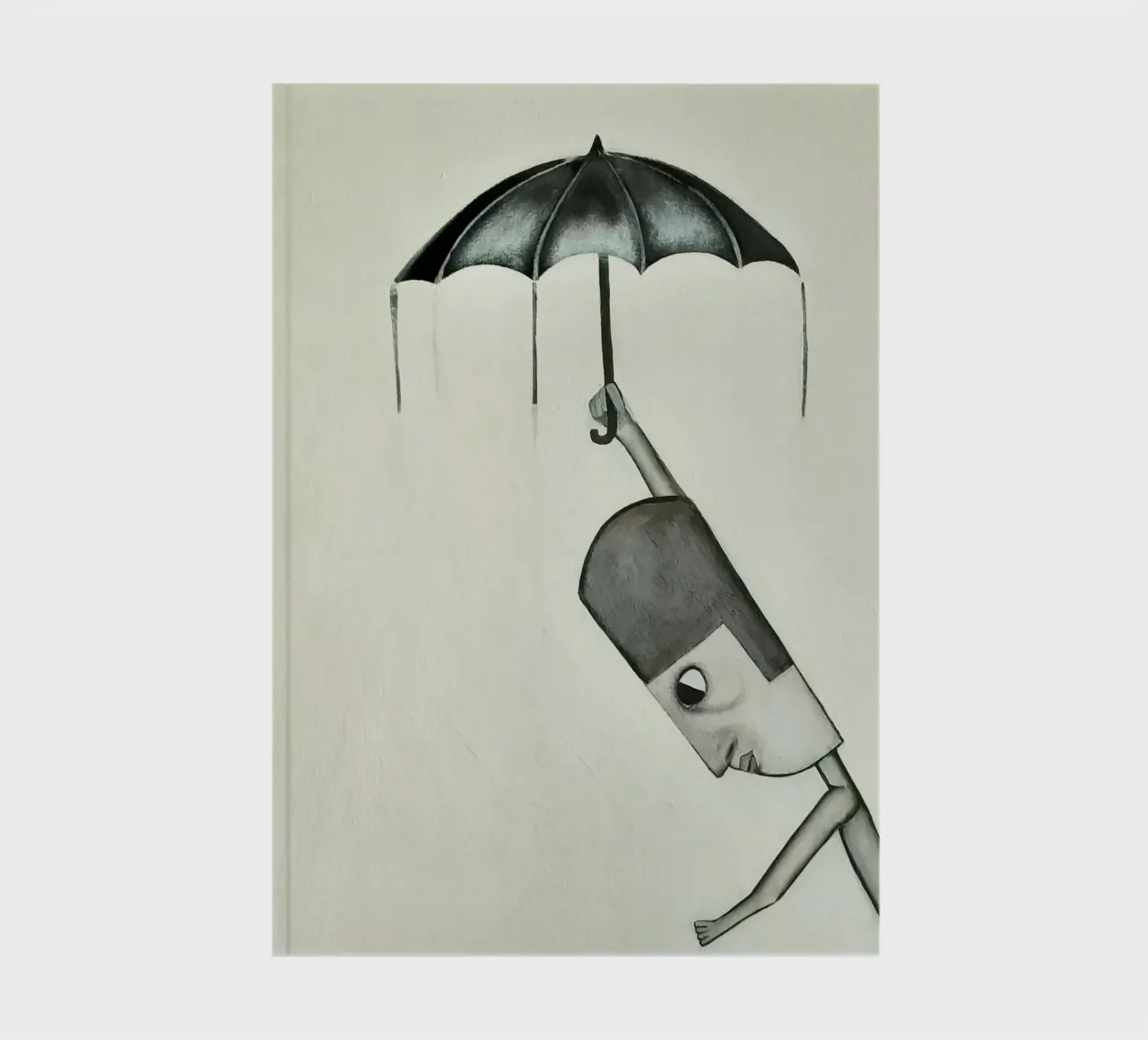 Man in the Rain ( detail) diario da Leslie Greenrod