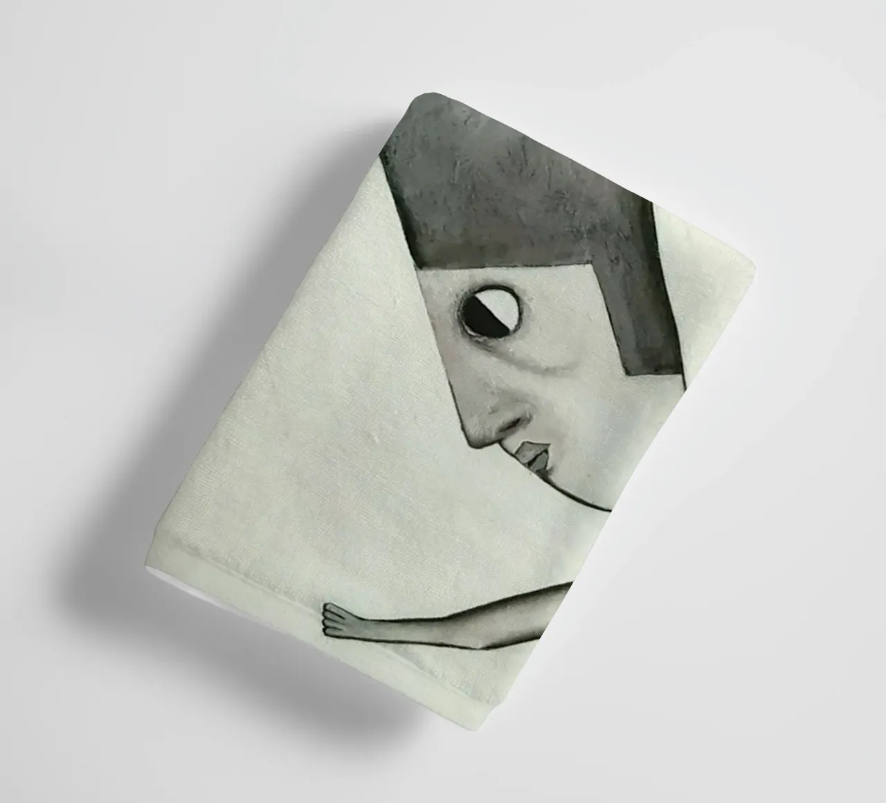 Man in the Rain Handtuch von Leslie Greenrod