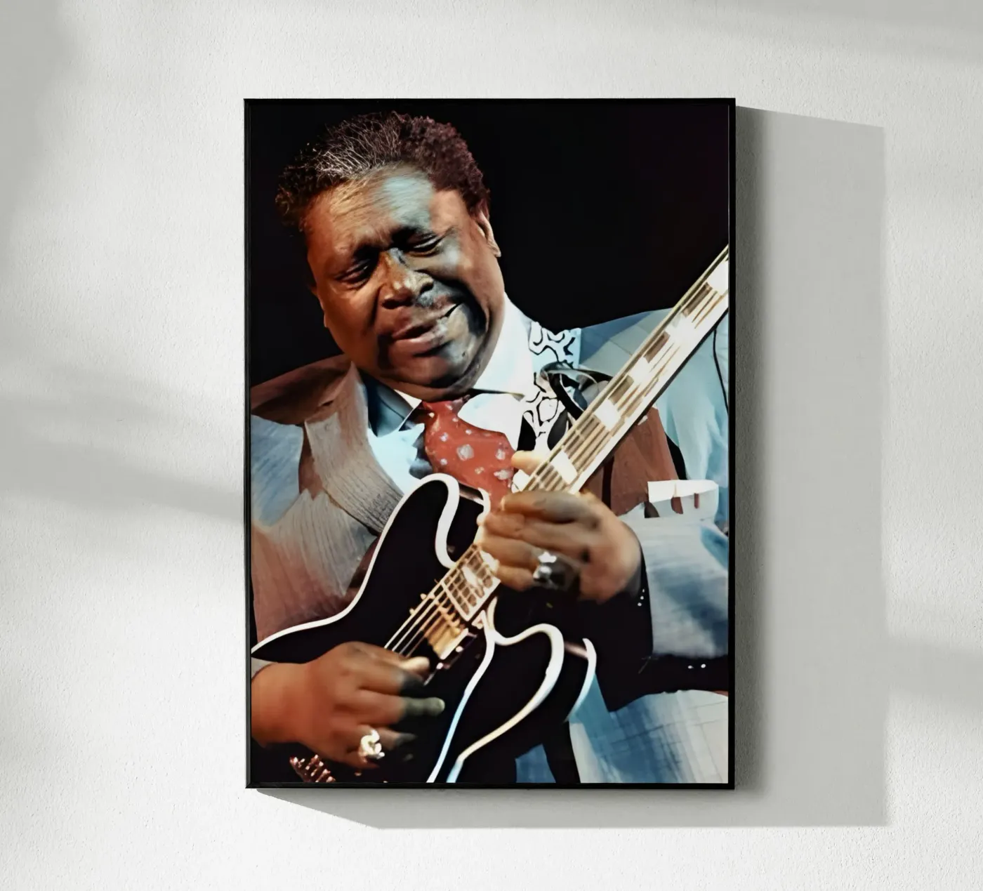 B.B King plexiglas de Digital Street art