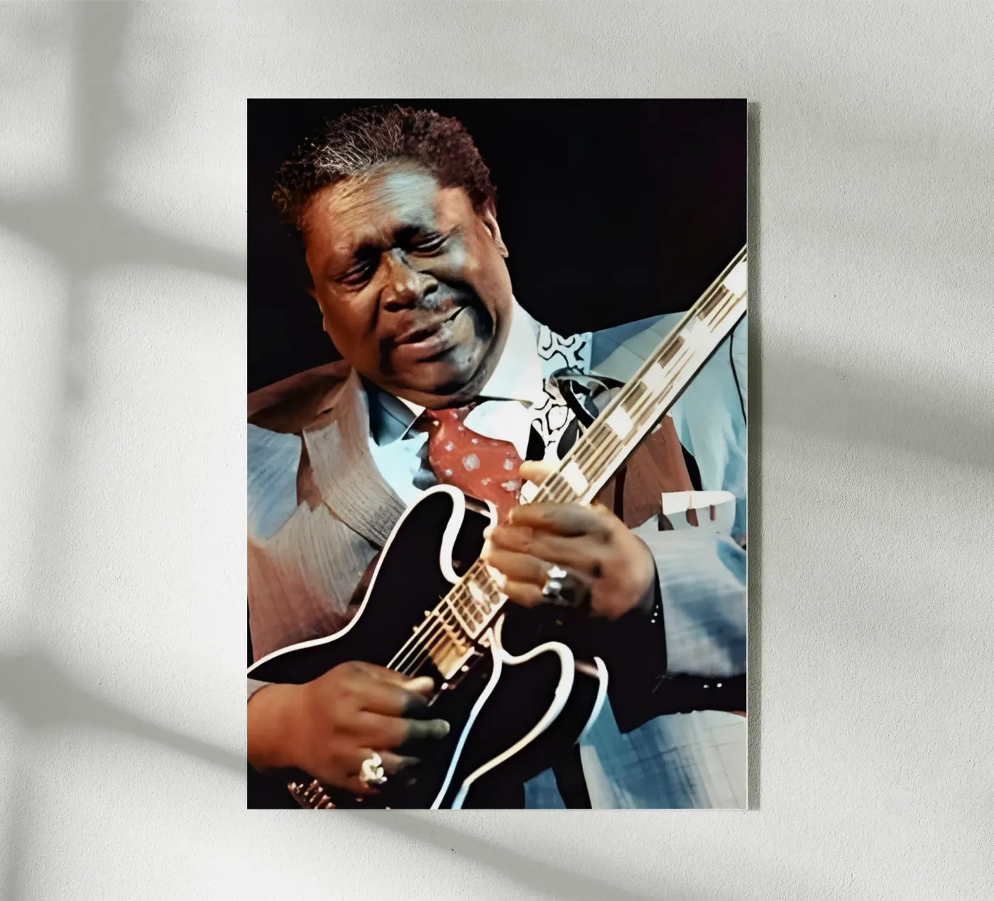 B.B King plexiglas de Digital Street art