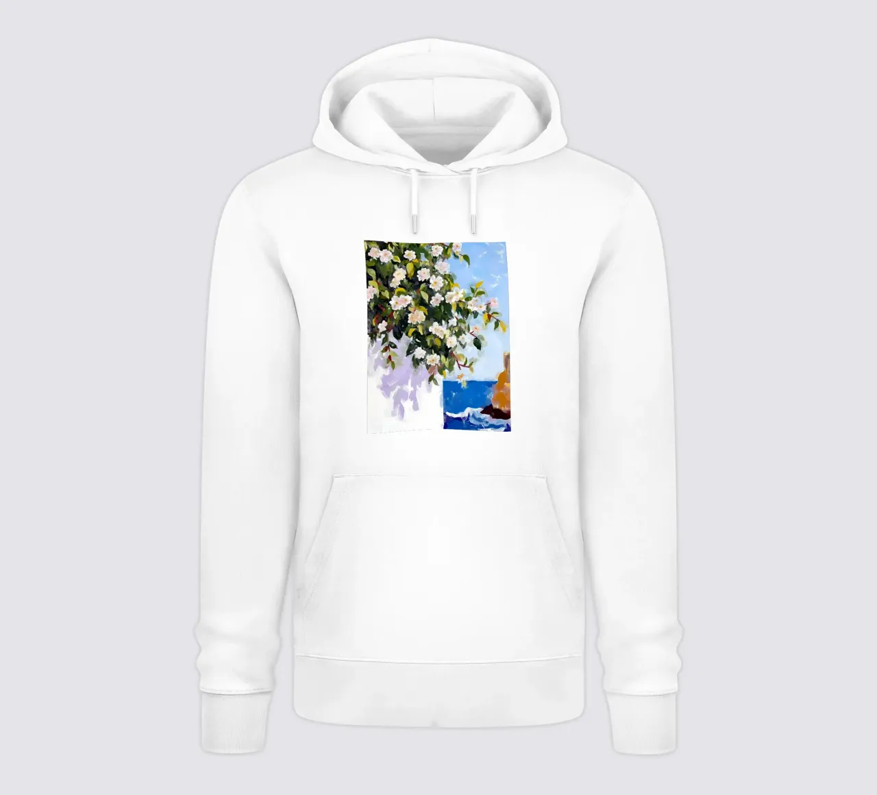 Dove i fiori incontrano il mare felpa con cappuccio da 83oranges