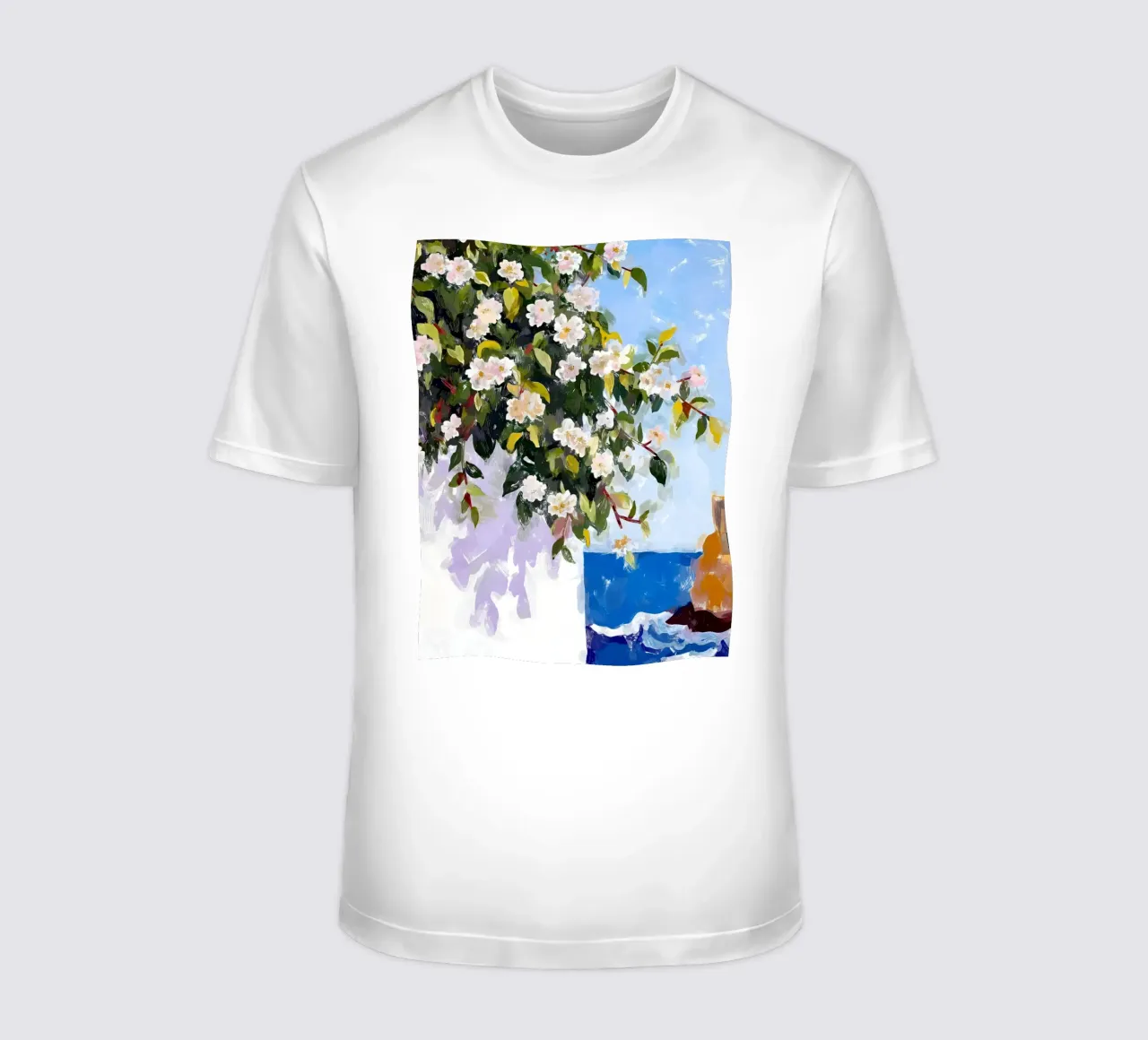 Dove i fiori incontrano il mare t-shirt da 83oranges
