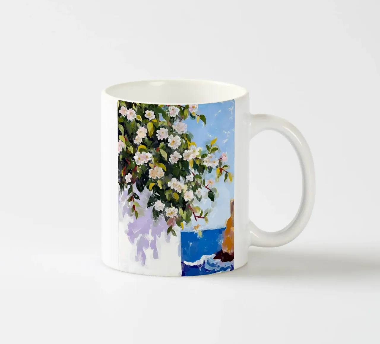 Dove i fiori incontrano il mare tazza in ceramica da 83oranges