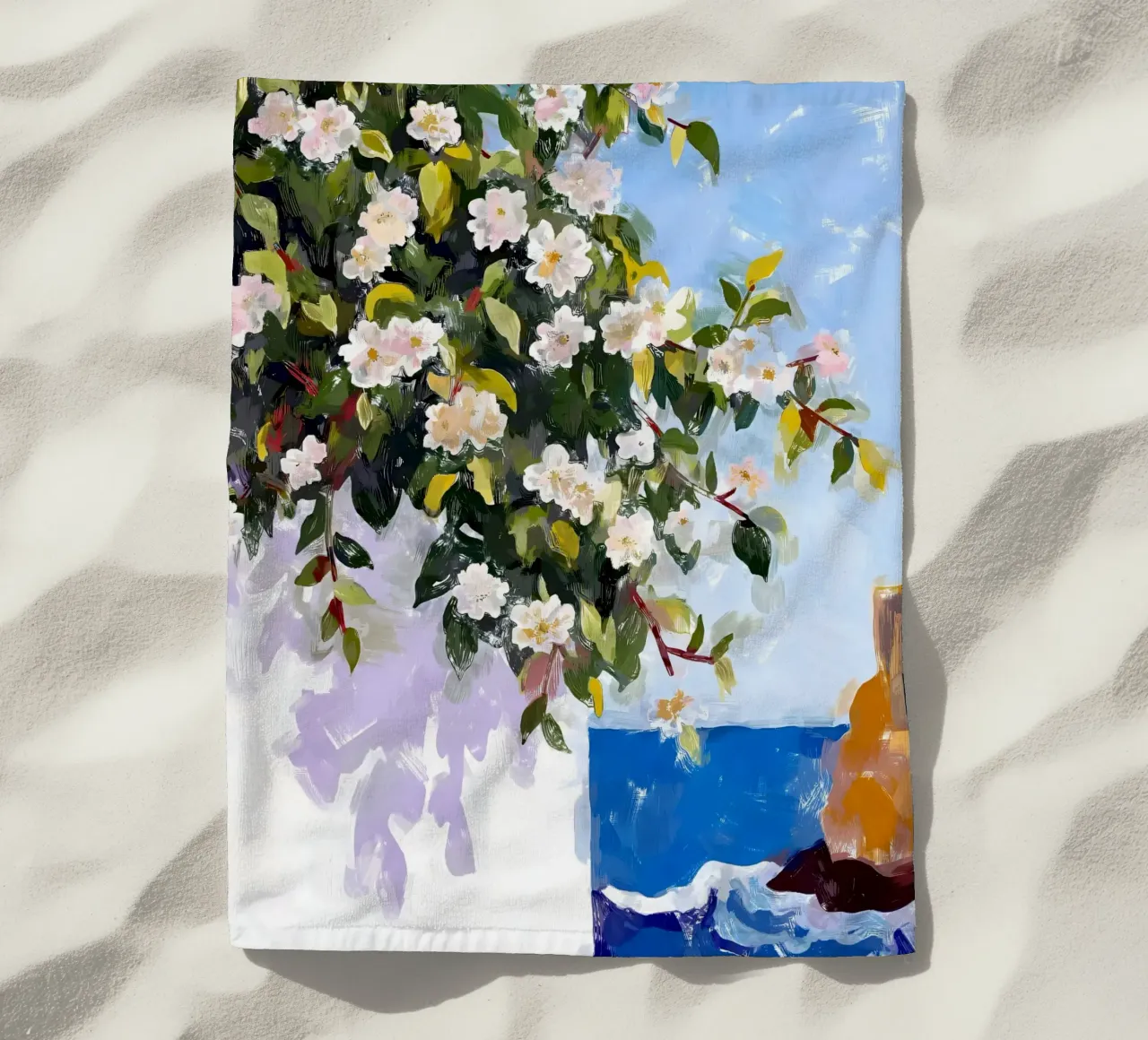 Dove i fiori incontrano il mare telo mare da 83oranges