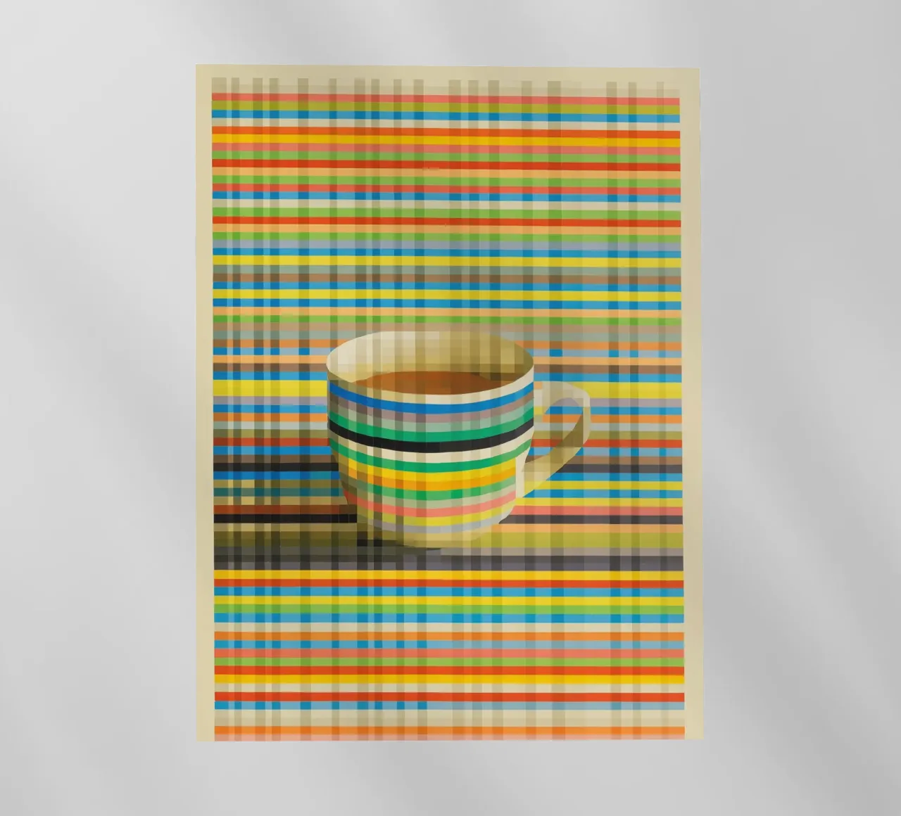 Strisce di caffeina retrò | Coffee art op art per gli occhi pellicola backlit da Autofocus