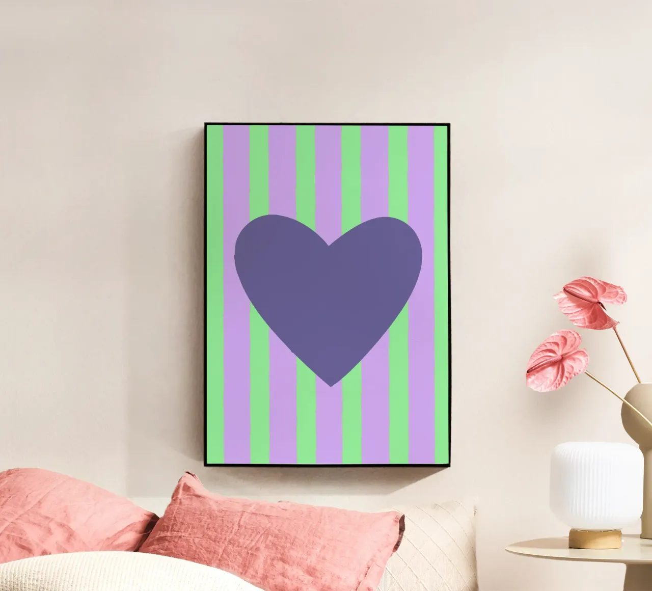 Cuore viola 02 plexiglass da Art House