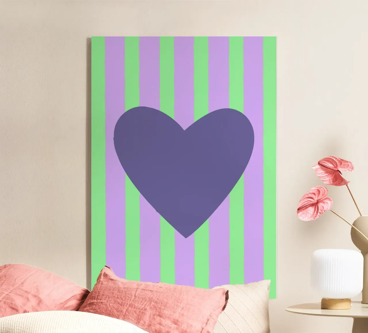 Cuore viola 02 plexiglass da Art House