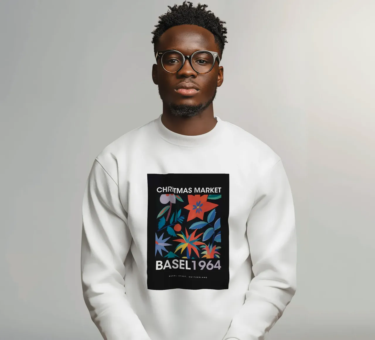 Poster natalizio di Basilea felpa da ORION