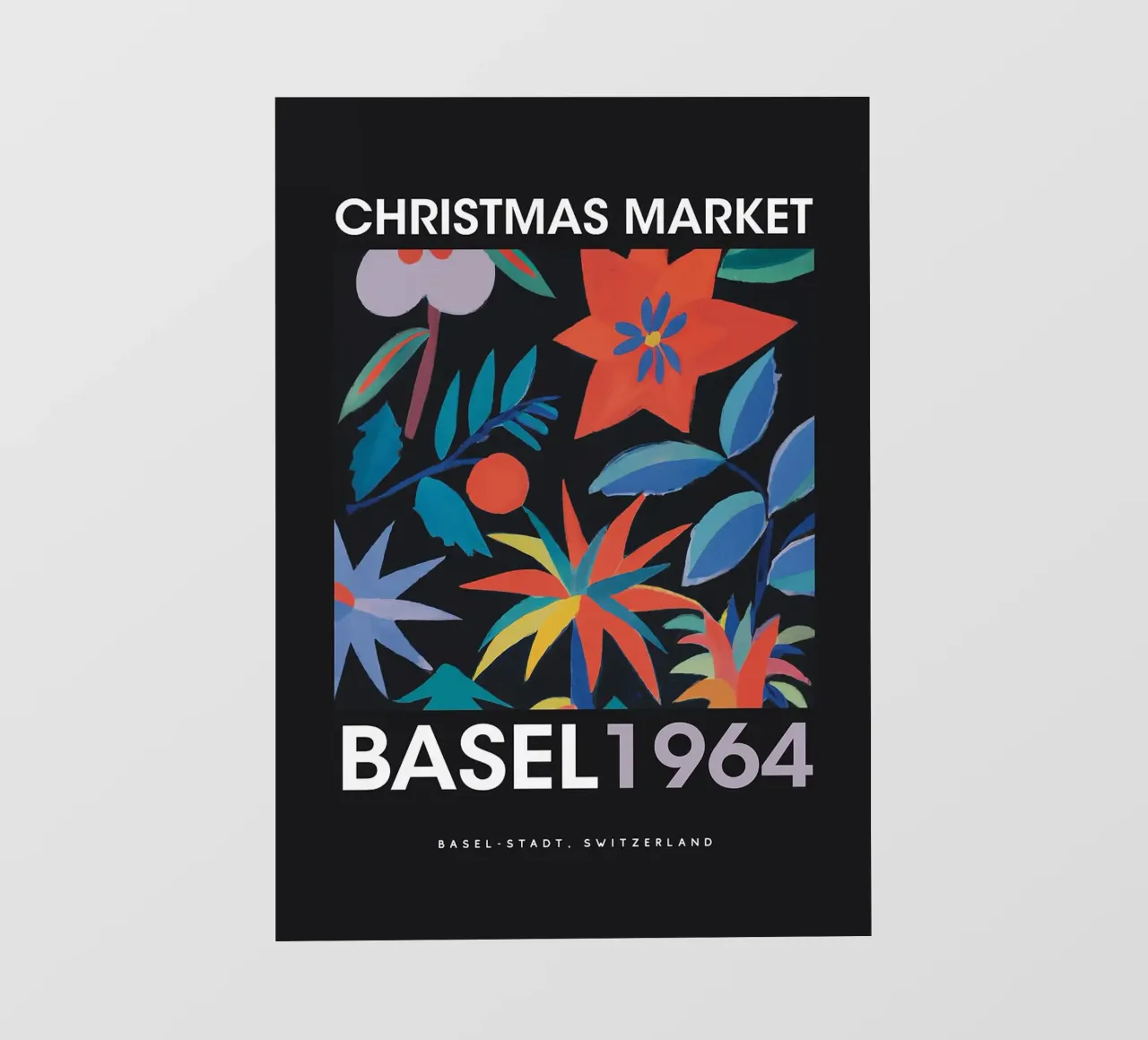 Poster natalizio di Basilea telo in pvc da ORION