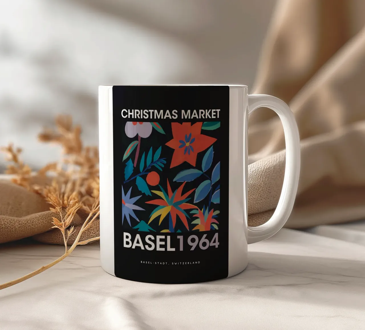 Poster natalizio di Basilea tazza in ceramica da ORION
