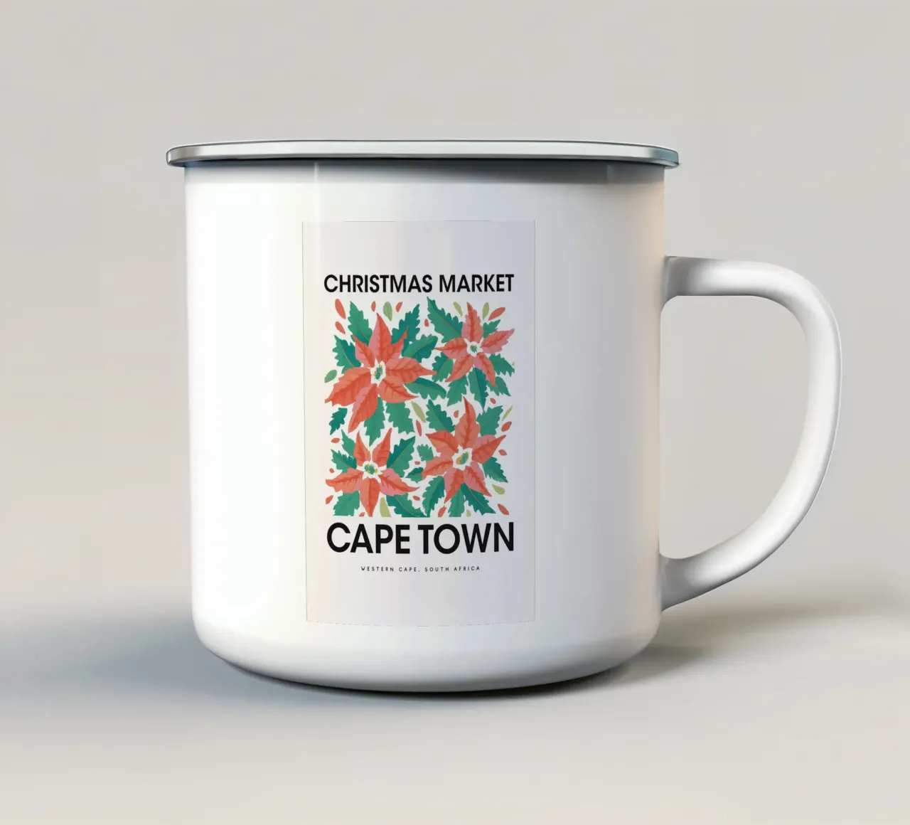Poster natalizio di Città del Capo tazza in smalto da ORION