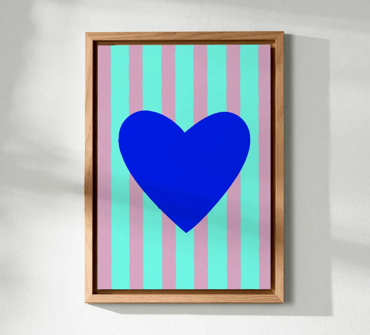 Cuore blu 02 alluminio dibond da Art House