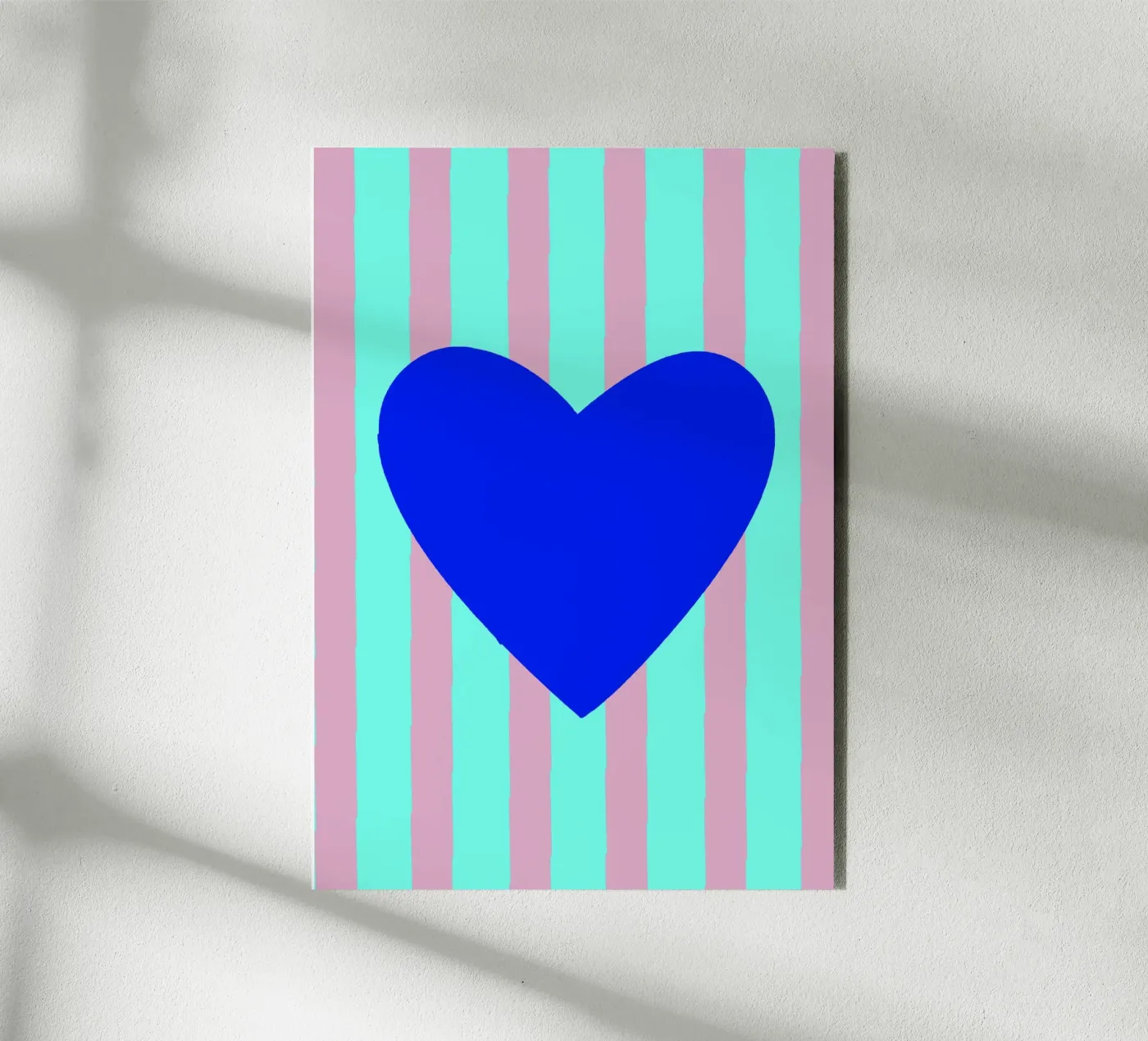 Cuore blu 02 pannello forex da Art House
