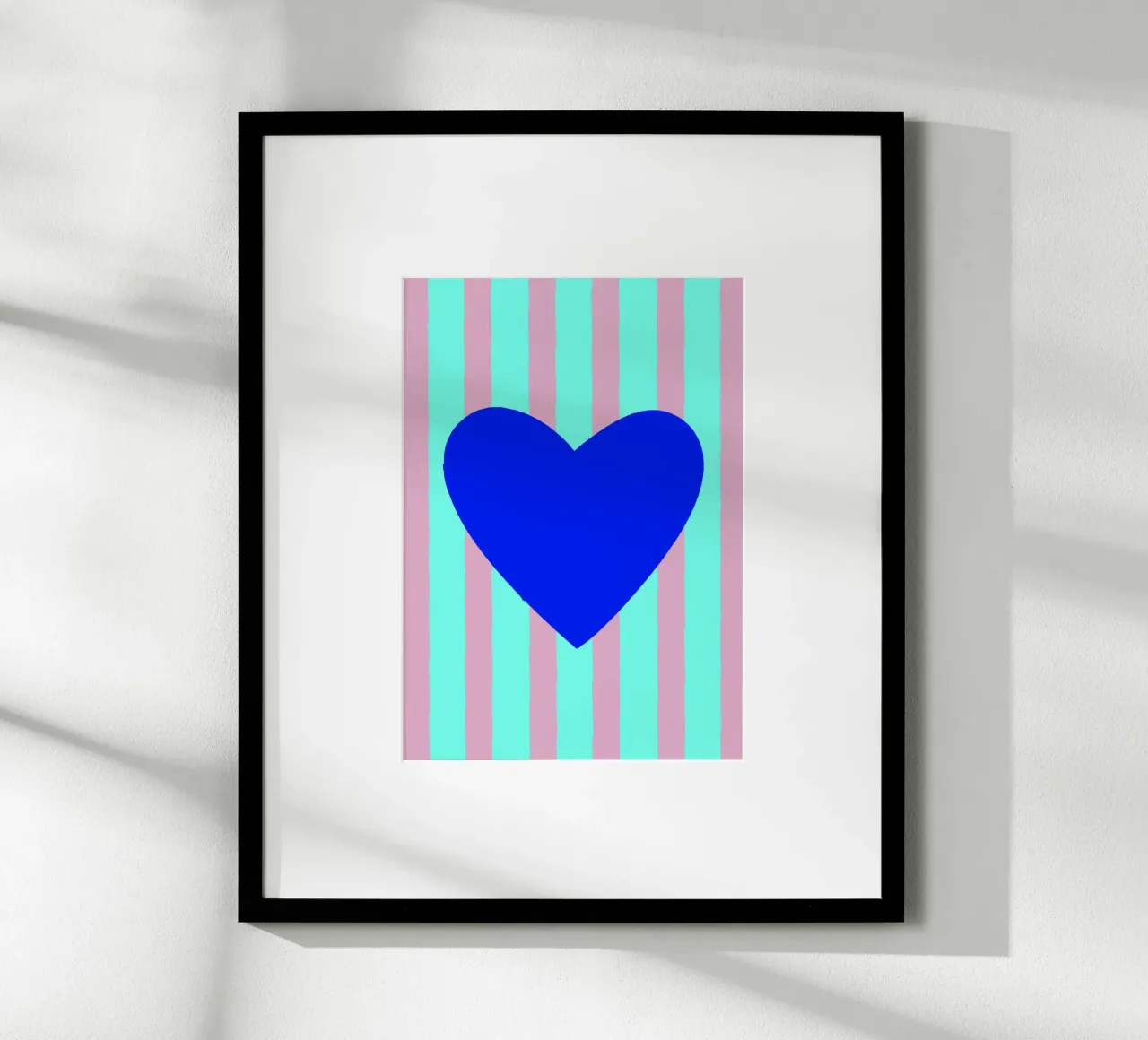 Cuore blu 02 carta hahnemühle da Art House