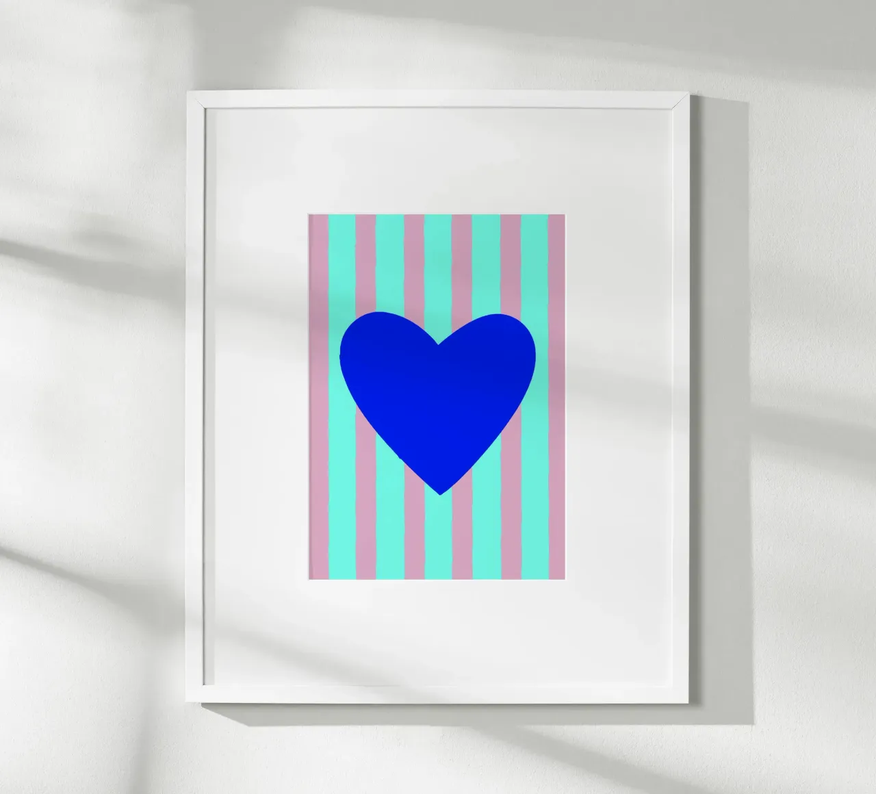 Cuore blu 02 carta hahnemühle da Art House