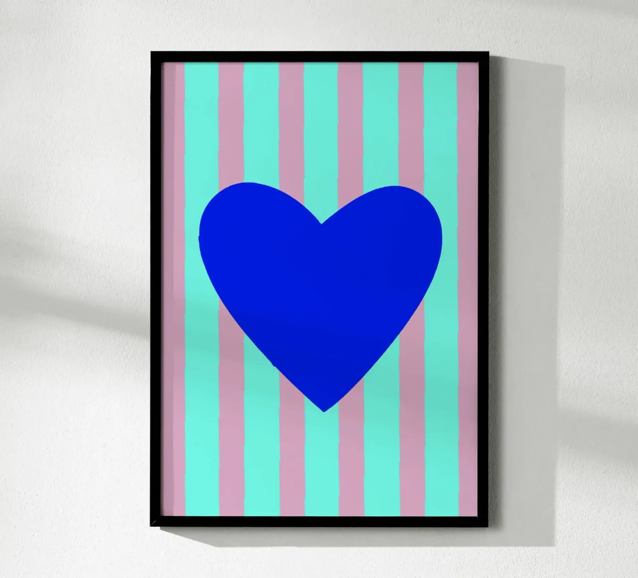 Cuore blu 02 carta hahnemühle da Art House