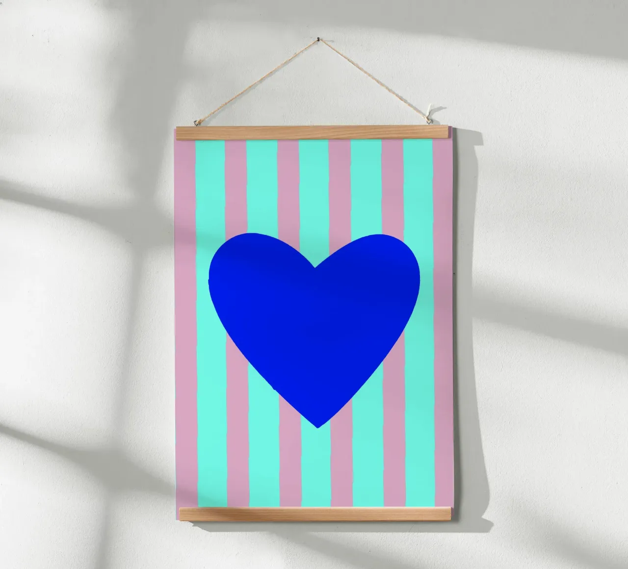 Cuore blu 02 carta hahnemühle da Art House