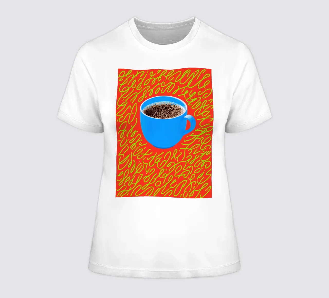 Caffè fresco e mantra della caffeina t-shirt da donna da Autofocus