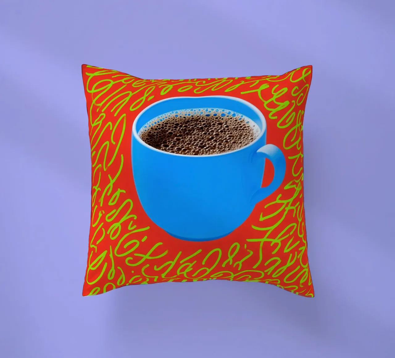 Caffè fresco e mantra della caffeina cuscino da Autofocus