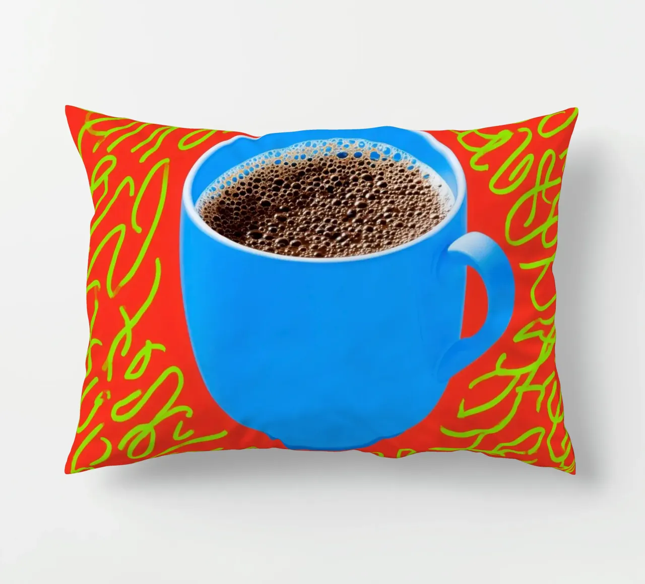 Caffè fresco e mantra della caffeina cuscino da Autofocus