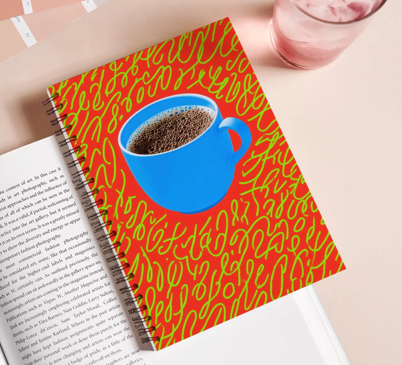 Caffè fresco e mantra della caffeina diario ad anelli da Autofocus