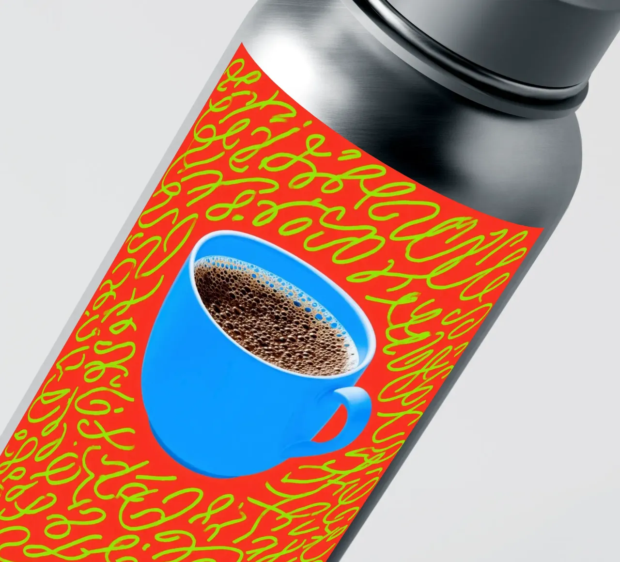 Caffè fresco e mantra della caffeina adesivo da Autofocus