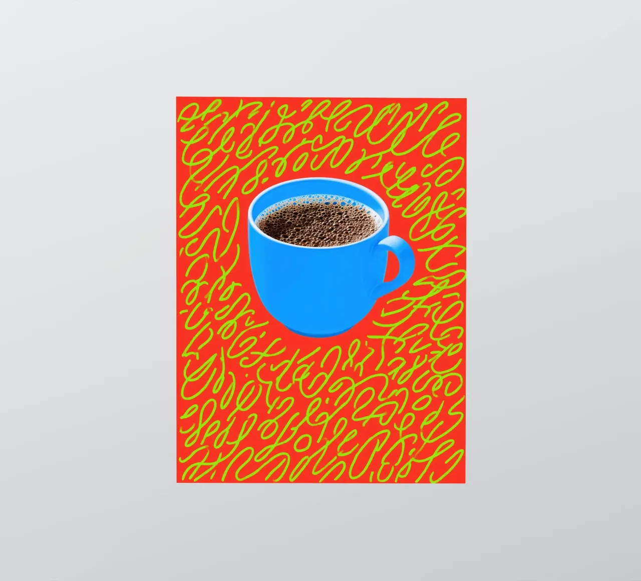 Caffè fresco e mantra della caffeina adesivo da Autofocus