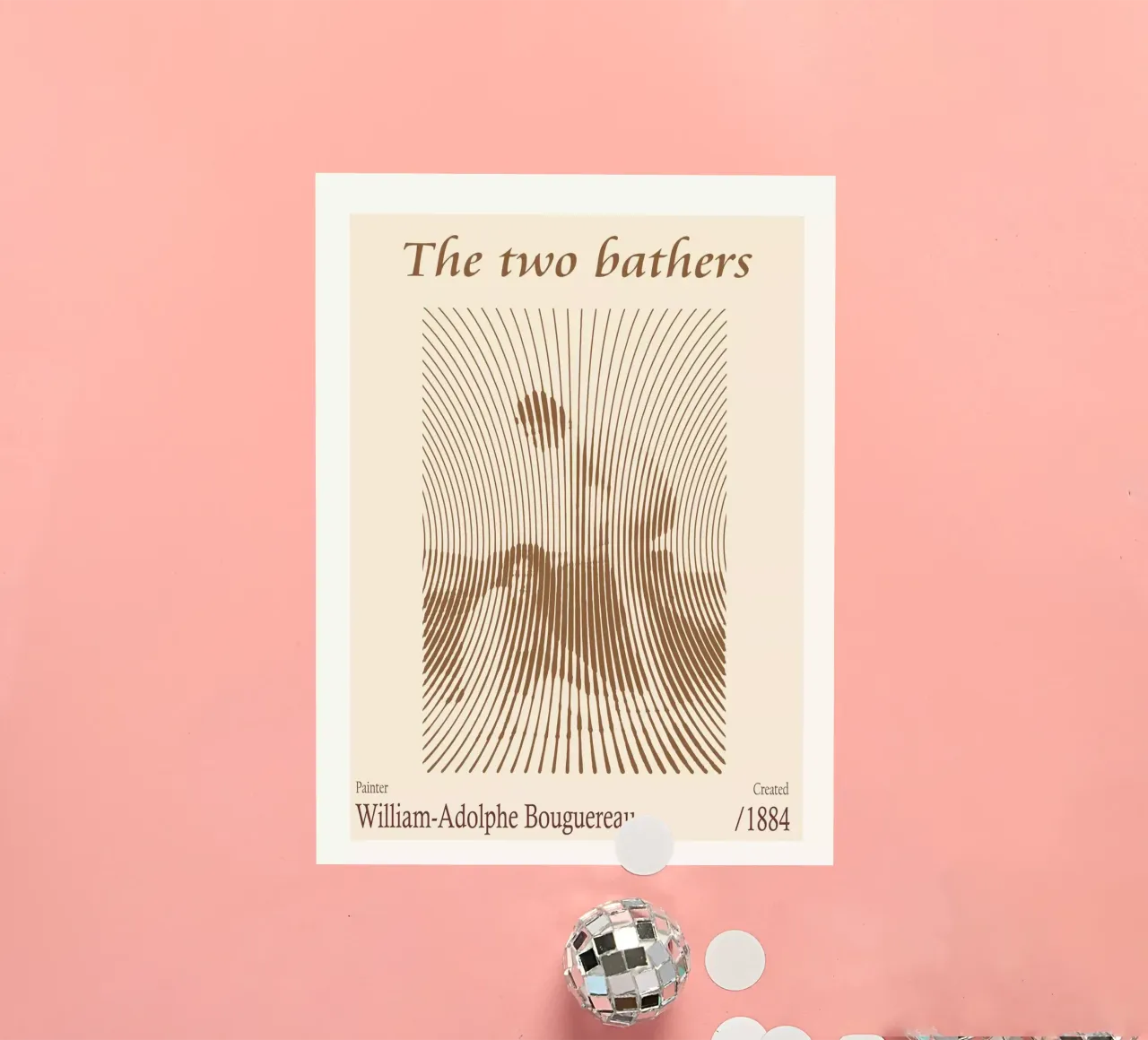 The two bathers – William-Adolphe Bouguereau sticker by Doa Project