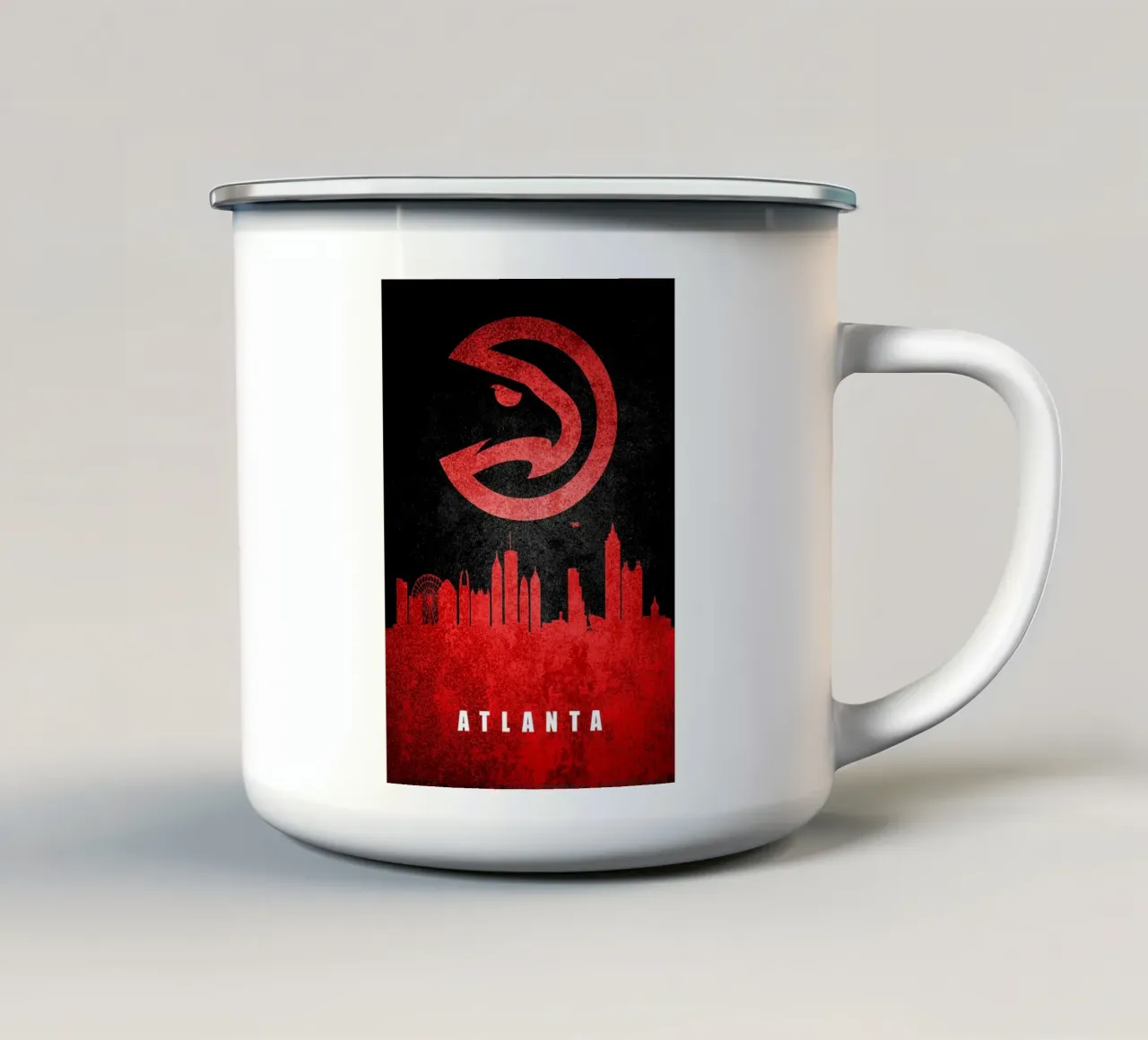 Skyline della città di Atlanta tazza in smalto da kakaka