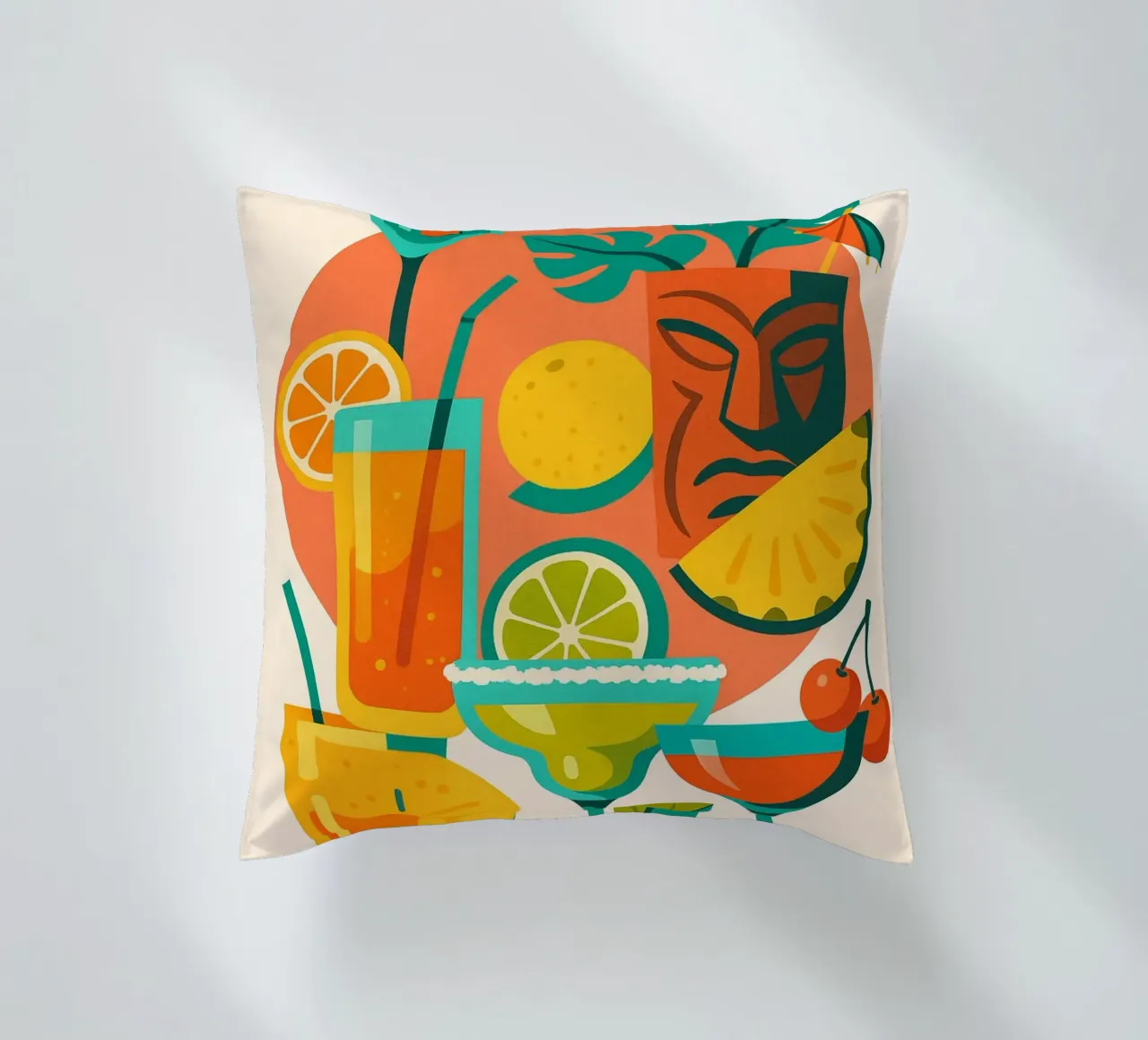 Esplosione di colori astratti cuscino da Boissons - Affiches & posters - Retro