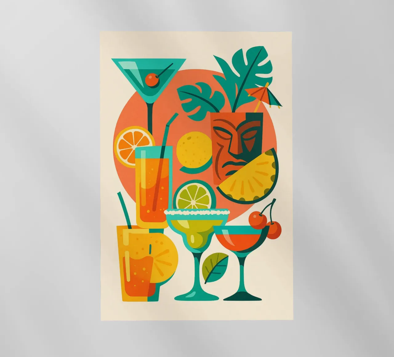 Esplosione di colori astratti pellicola backlit da Boissons - Affiches & posters - Retro