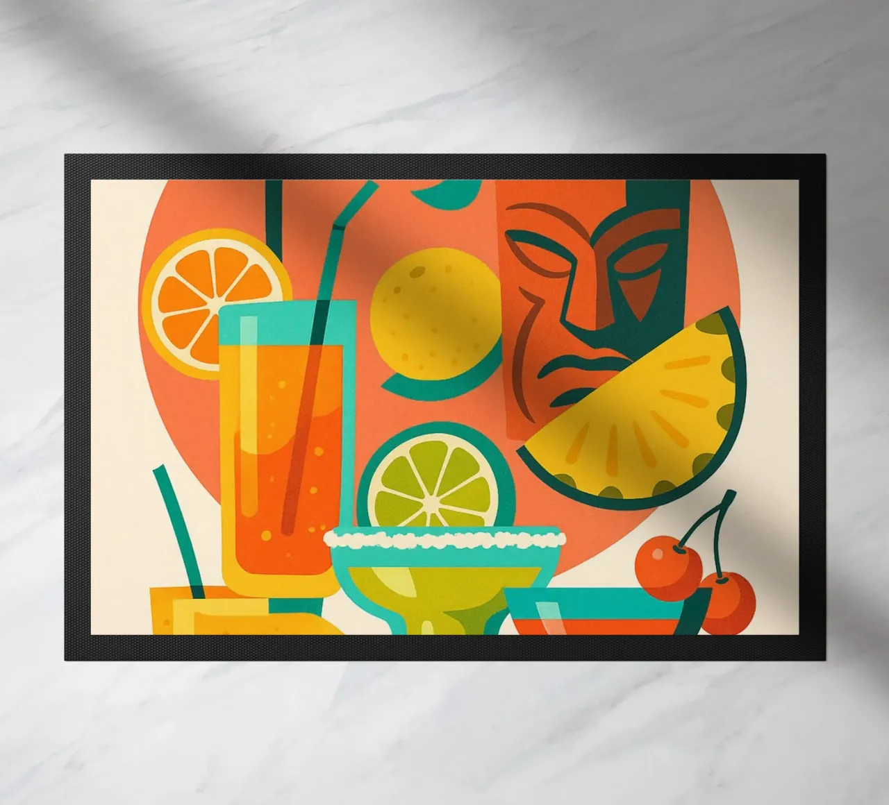 Esplosione di colori astratti zerbino da Boissons - Affiches & posters - Retro
