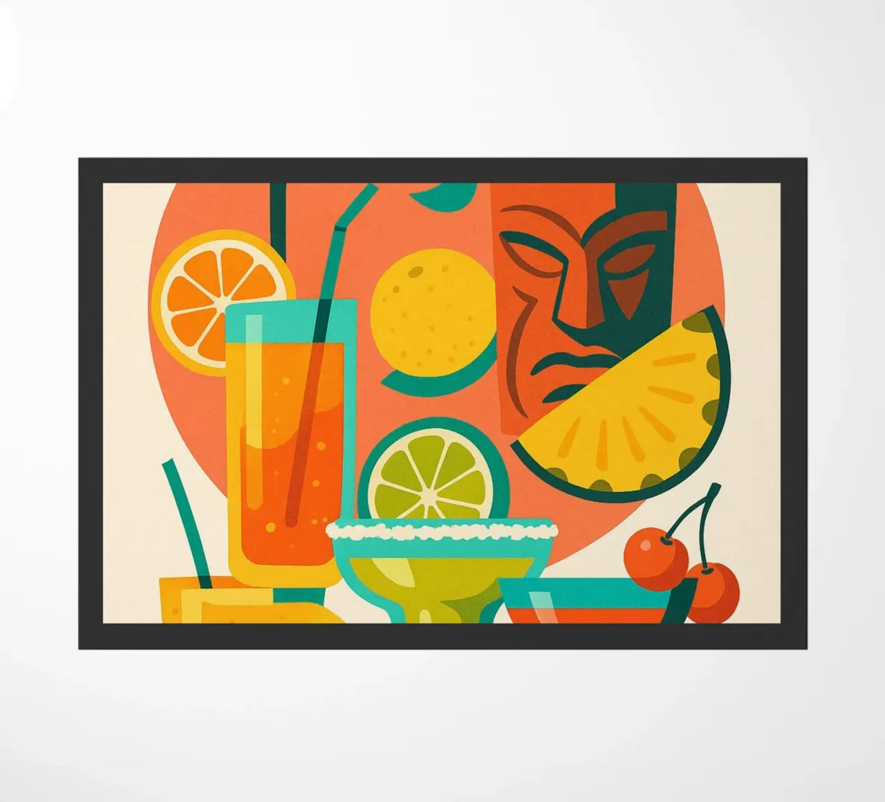 Esplosione di colori astratti zerbino da Boissons - Affiches & posters - Retro