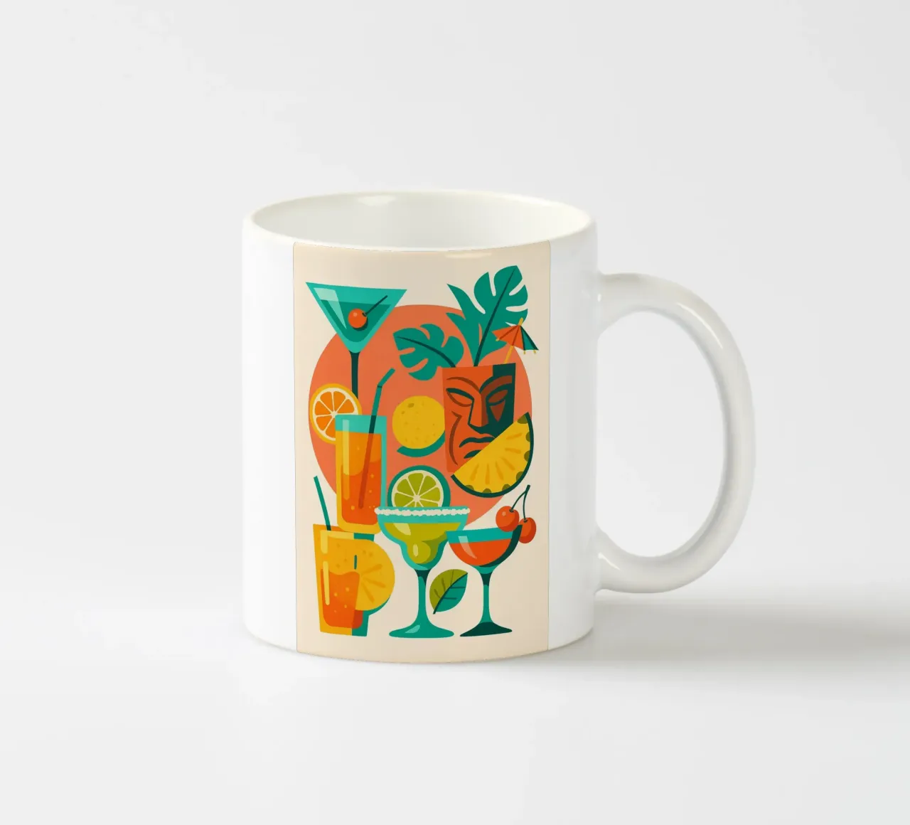 Esplosione di colori astratti tazza in ceramica da Boissons - Affiches & posters - Retro