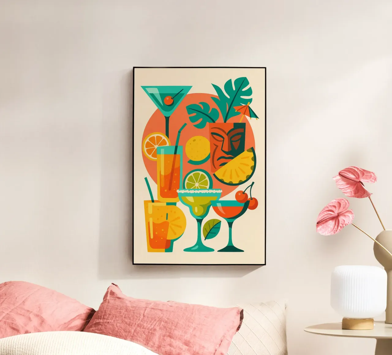 Esplosione di colori astratti plexiglass da Boissons - Affiches & posters - Retro