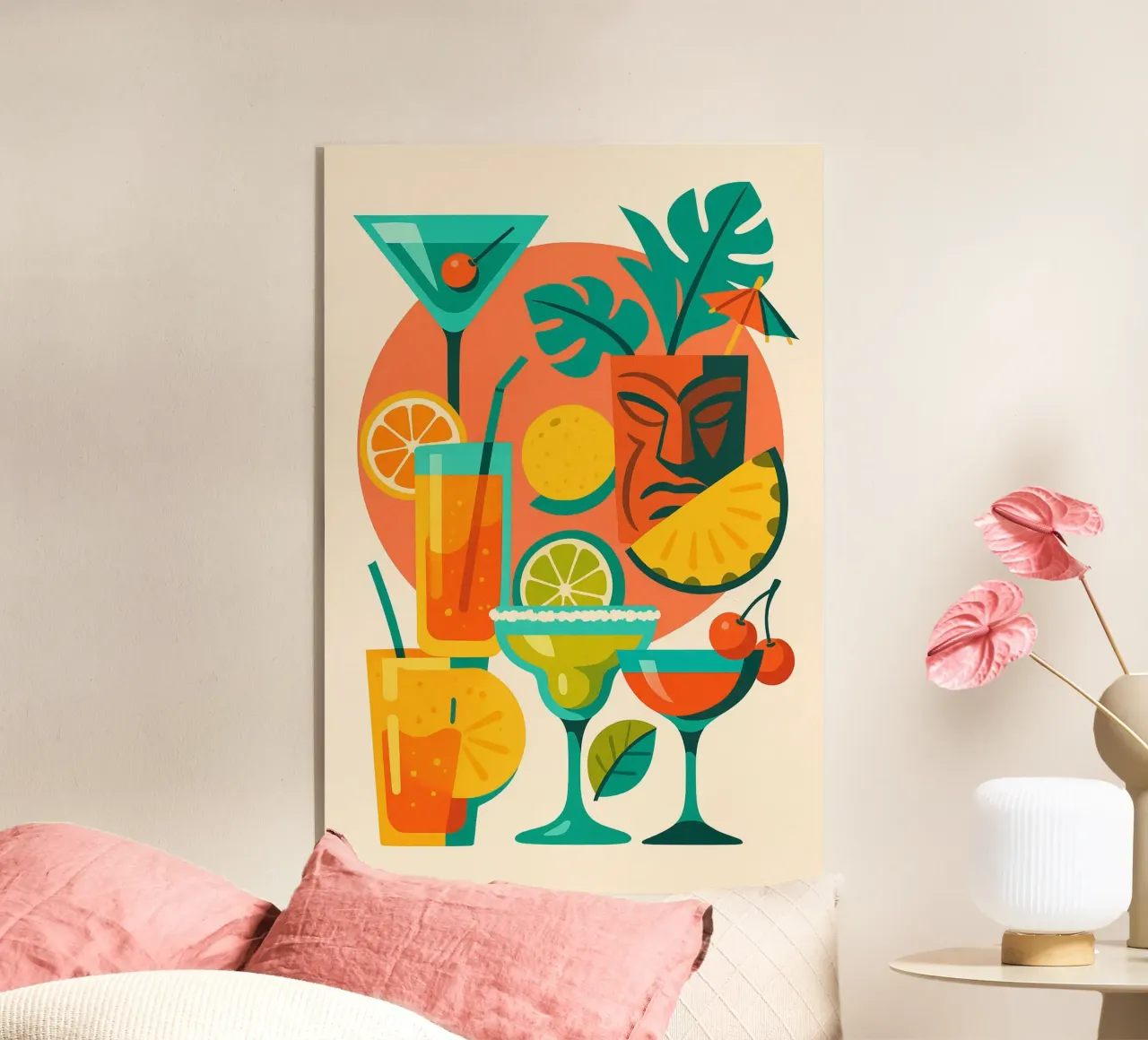 Esplosione di colori astratti plexiglass da Boissons - Affiches & posters - Retro