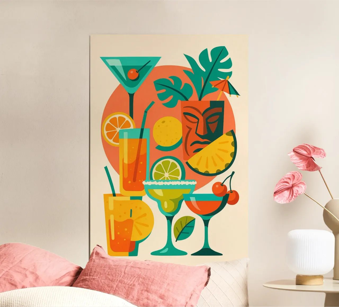 Abstract Colour Explosion poster by Boissons - Affiches & posters - Retro